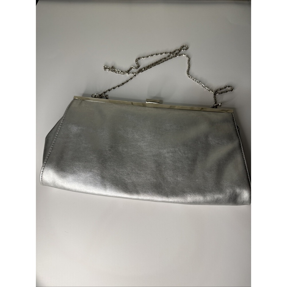Gunne Sax Silver Evening Handbag Purse Crossbody Vintage Y2K Glam